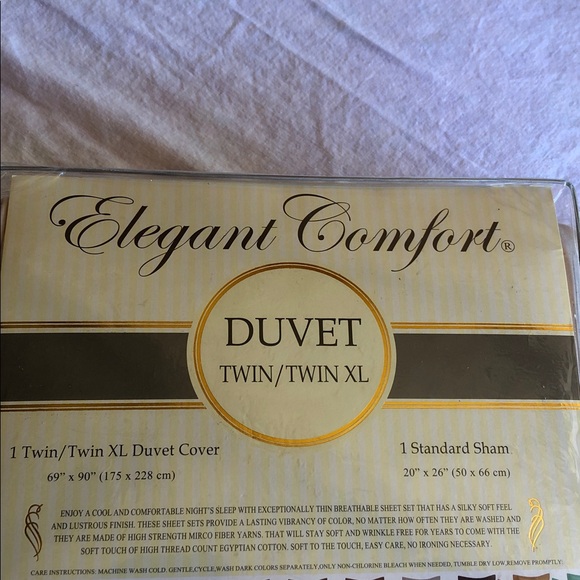 Elegant Comfort Tan Duvet Set - Picture 2 of 2